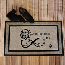 Load image into Gallery viewer, Goldendoodle Custom Name Doormat - 18&quot;x30&quot;, Personalized doormat

