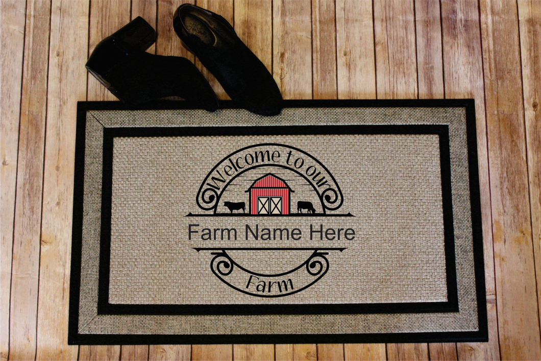 Farm Barn Design-Custom Door Mat